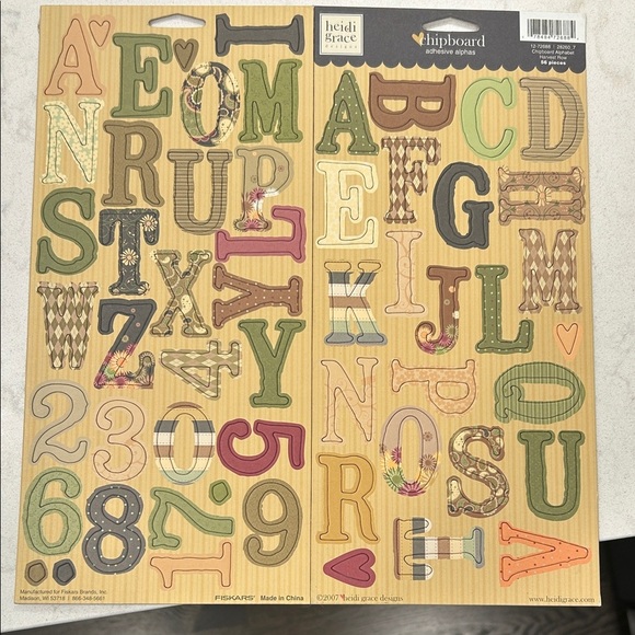 Heidi Grace Designs Alphabet Scrapbook Stickers Set - Picture 7 of 8
